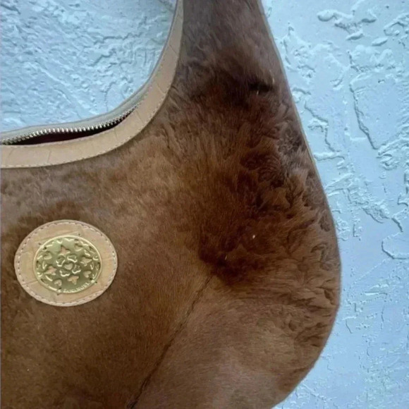 Sanangel Womens Boho Style Three Leather Texture Shoulder Bag Brown - Picture 8 of 16